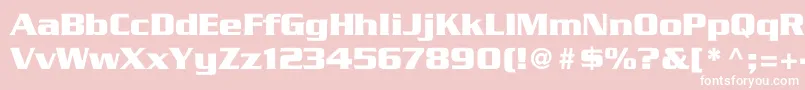 Babylon5 Font – White Fonts on Pink Background