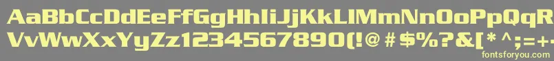 Babylon5 Font – Yellow Fonts on Gray Background