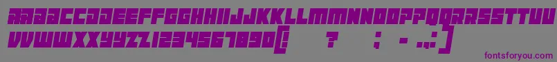 ManiacItalic Font – Purple Fonts on Gray Background