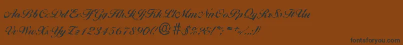 fuente BallantinesrandomBold – Fuentes Negras Sobre Fondo Marrón