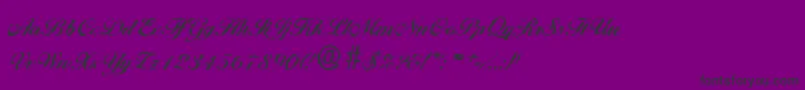 Police BallantinesrandomBold – polices noires sur fond violet