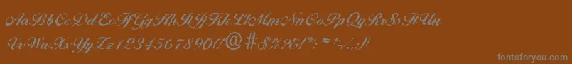 Police BallantinesrandomBold – polices grises sur fond brun