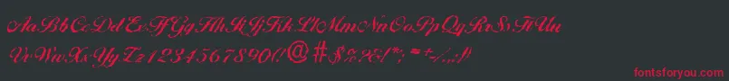 BallantinesrandomBold Font – Red Fonts on Black Background