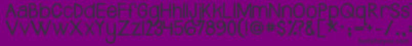 Jandasafeandsoundsolid Font – Black Fonts on Purple Background