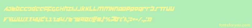 Flightcorpsci Font – Yellow Fonts on Green Background