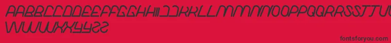 LikeThis Font – Black Fonts on Red Background