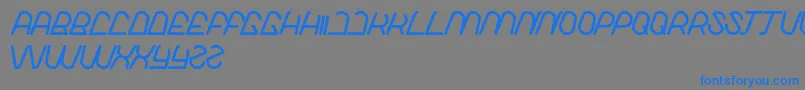 LikeThis Font – Blue Fonts on Gray Background