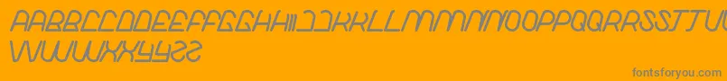 LikeThis Font – Gray Fonts on Orange Background