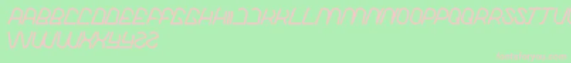 LikeThis Font – Pink Fonts on Green Background