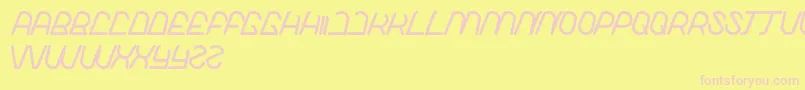 LikeThis Font – Pink Fonts on Yellow Background