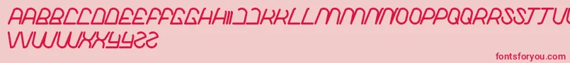 LikeThis Font – Red Fonts on Pink Background
