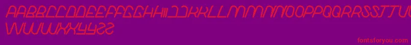 LikeThis Font – Red Fonts on Purple Background