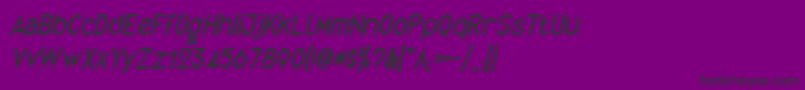 QuirkusI Font – Black Fonts on Purple Background