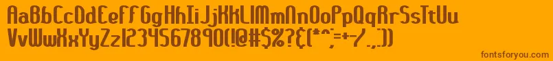 More about 36daythk Font 36daythk Font – Brown Fonts on Orange Background