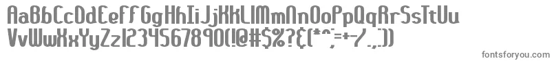 フォント36daythk – 白い背景に灰色の文字