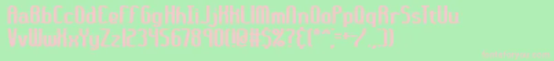 36daythk Font – Pink Fonts on Green Background