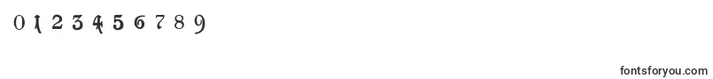 GoeschenGesperrtUnz1a Font – Fonts for Numbers and Digits