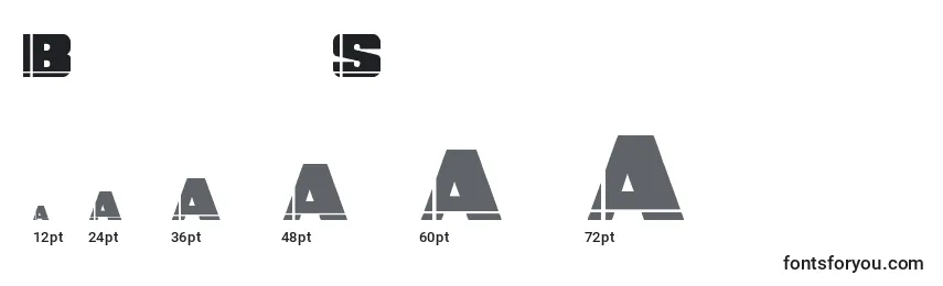 BannerScript font sizes