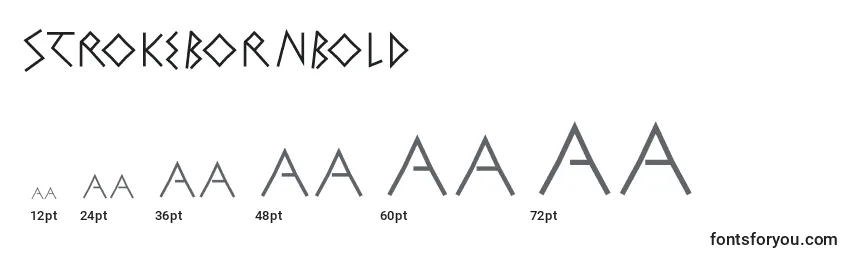 StrokebornBold Font Sizes