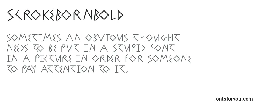 StrokebornBold-fontti