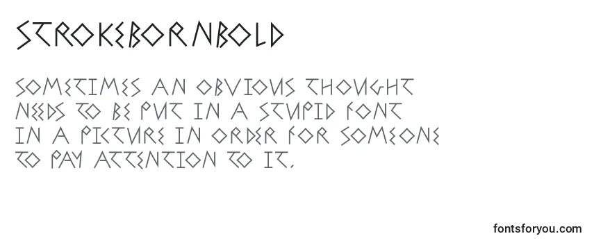 Review of the StrokebornBold Font