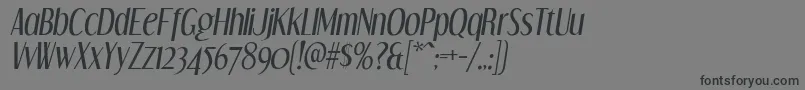 DreamOrphansIt Font – Black Fonts on Gray Background