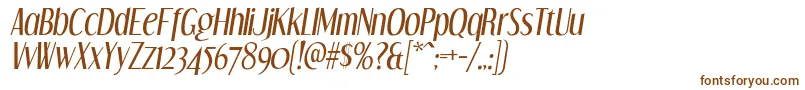 Шрифт DreamOrphansIt – коричневые шрифты на белом фоне