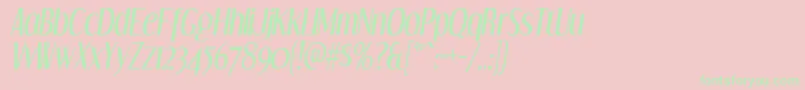 DreamOrphansIt Font – Green Fonts on Pink Background