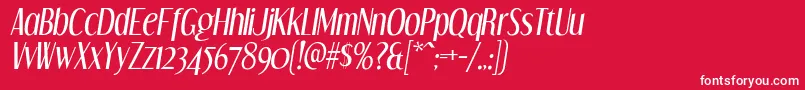 DreamOrphansIt Font – White Fonts on Red Background