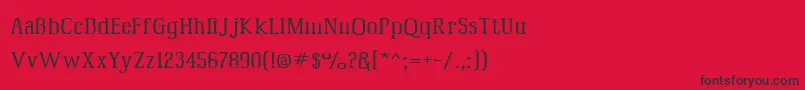 Mcfoodpoisoning5 Font – Black Fonts on Red Background