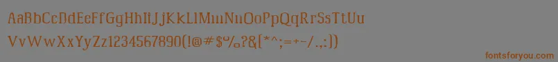 Mcfoodpoisoning5 Font – Brown Fonts on Gray Background