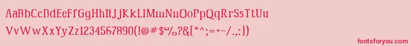 Mcfoodpoisoning5 Font – Red Fonts on Pink Background
