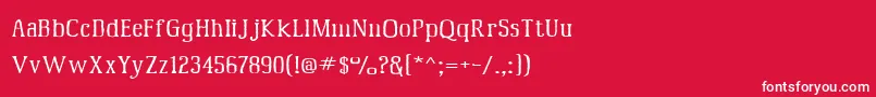 Mcfoodpoisoning5 Font – White Fonts on Red Background