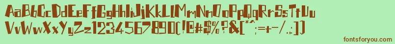 En savoir plus sur la police Plantor Police Plantor – polices brunes sur fond vert