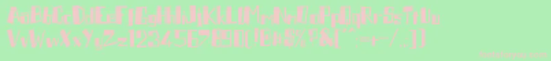 Plantor Font – Pink Fonts on Green Background