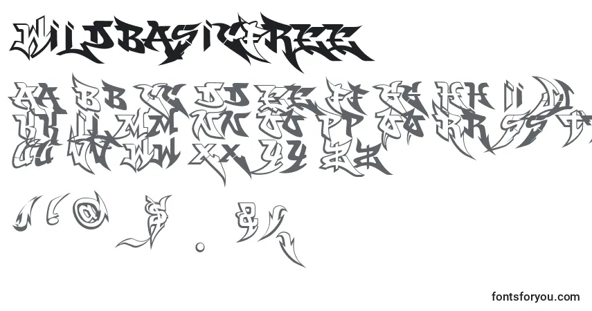 WildbasicFree (83008)フォント–アルファベット、数字、特殊文字