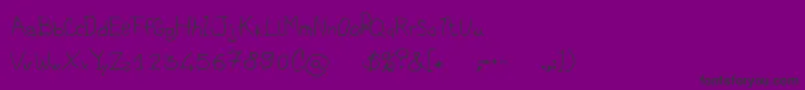Asilum Font – Black Fonts on Purple Background