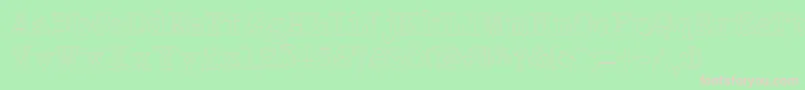 NeobulletinOutline Font – Pink Fonts on Green Background