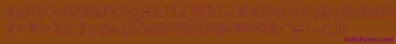 NeobulletinOutline Font – Purple Fonts on Brown Background