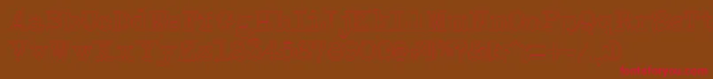 NeobulletinOutline Font – Red Fonts on Brown Background