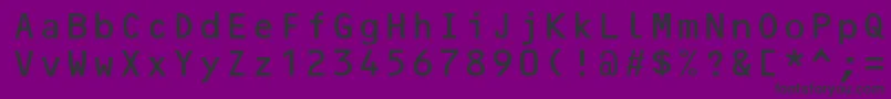 フォントOcr2Ssi – 紫の背景に黒い文字