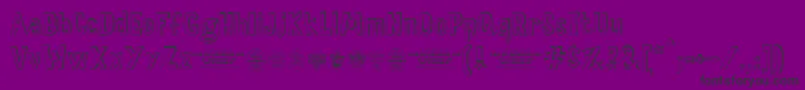 Saladefiestas ffy-Schriftart – Schwarze Schriften auf violettem Hintergrund