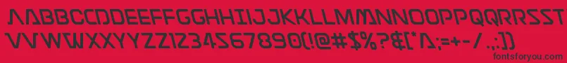 Discotechialeft Font – Black Fonts on Red Background
