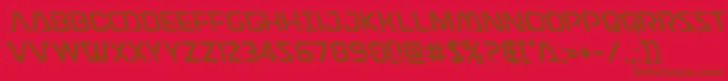Шрифт Discotechialeft – коричневые шрифты на красном фоне