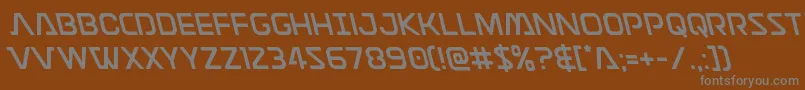 Шрифт Discotechialeft – серые шрифты на коричневом фоне