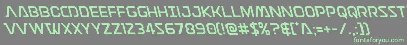 Discotechialeft Font – Green Fonts on Gray Background