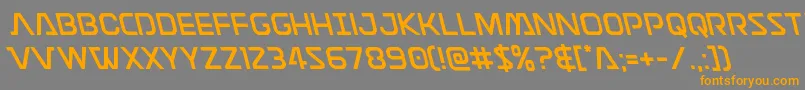 Discotechialeft Font – Orange Fonts on Gray Background