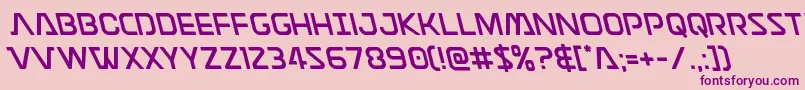 Discotechialeft-Schriftart – Violette Schriften auf rosa Hintergrund