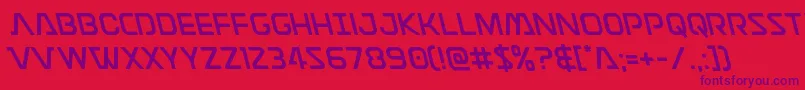 Шрифт Discotechialeft – фиолетовые шрифты на красном фоне
