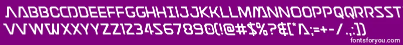 Discotechialeft Font – White Fonts on Purple Background